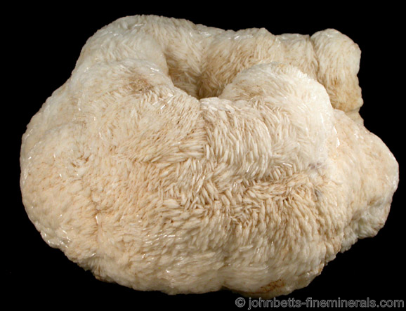 White Curved Barite Formation