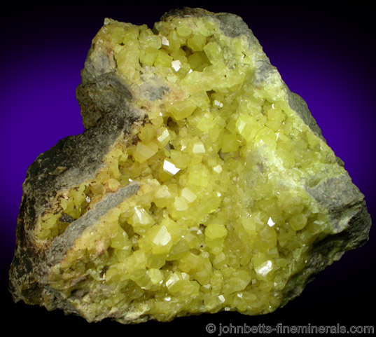 Crystallized Sulfur from Sicily