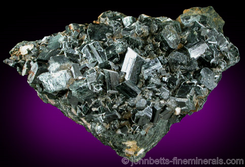 Black Actinolite Crystal Plate