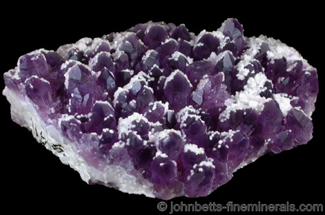 Amethyst with Calcite Overgrowth