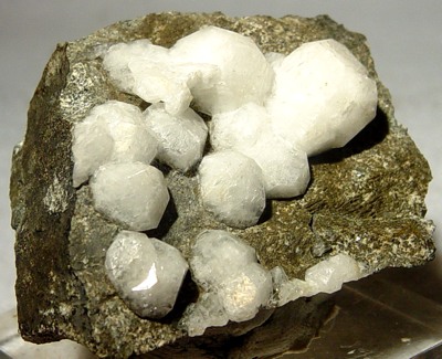 White Analcime Crystal Cluster