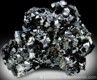 Melanite Crystal Plate