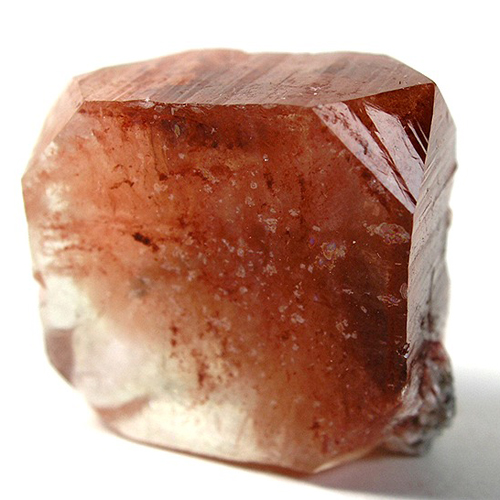 Single Red Apophyllite Crystal