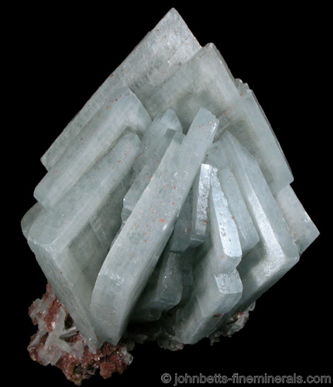 Tabular Blue Barite Crystals