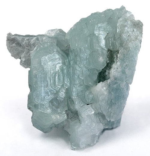 Blue Brucite Crystal Aggregate