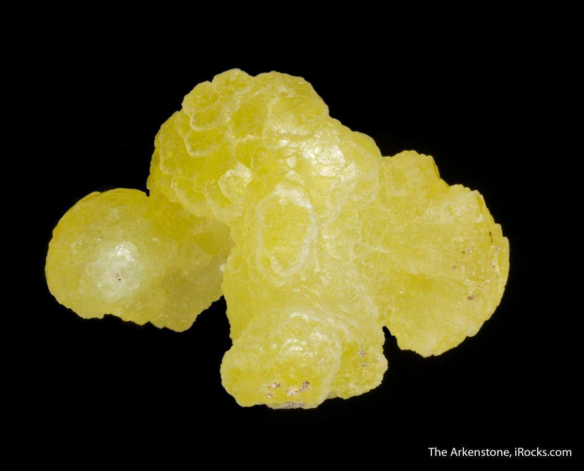 Lemon-Yellow Cluster of Intergrown Brucite