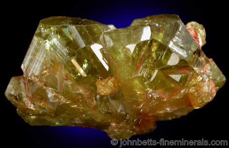 Chrysoberyl Yellow-Green Twinned Crystals