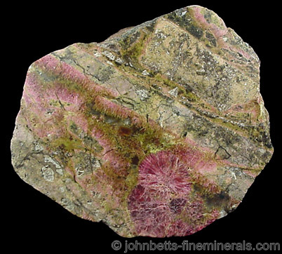Radiating Pink Clinozoisite Crystals