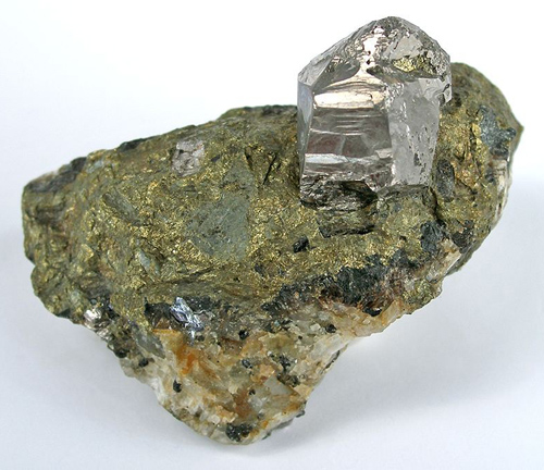 Large Cobaltite Crystal on Matrix
