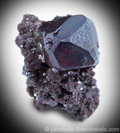 Complex Transparent Cuprite Crystal