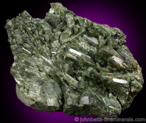 Green Diopside Crystals