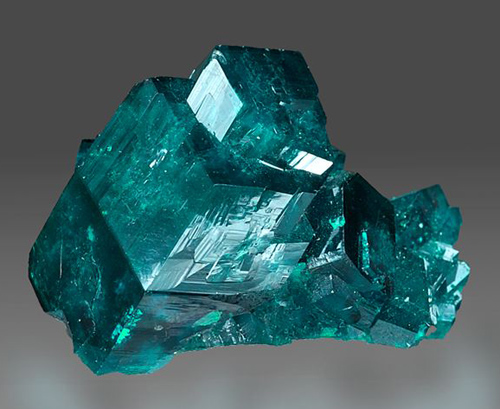 Large Dioptase Compound Crystal