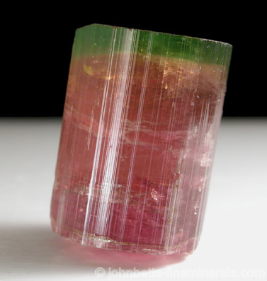 Bi-colored Elbaite Crystal