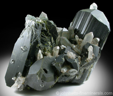 Large Epidote Crystals with Quartz