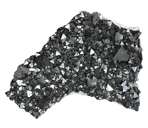Octahedral Magnetite Crystal Cluster