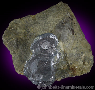 Large Matrix Molybdenite Crystal