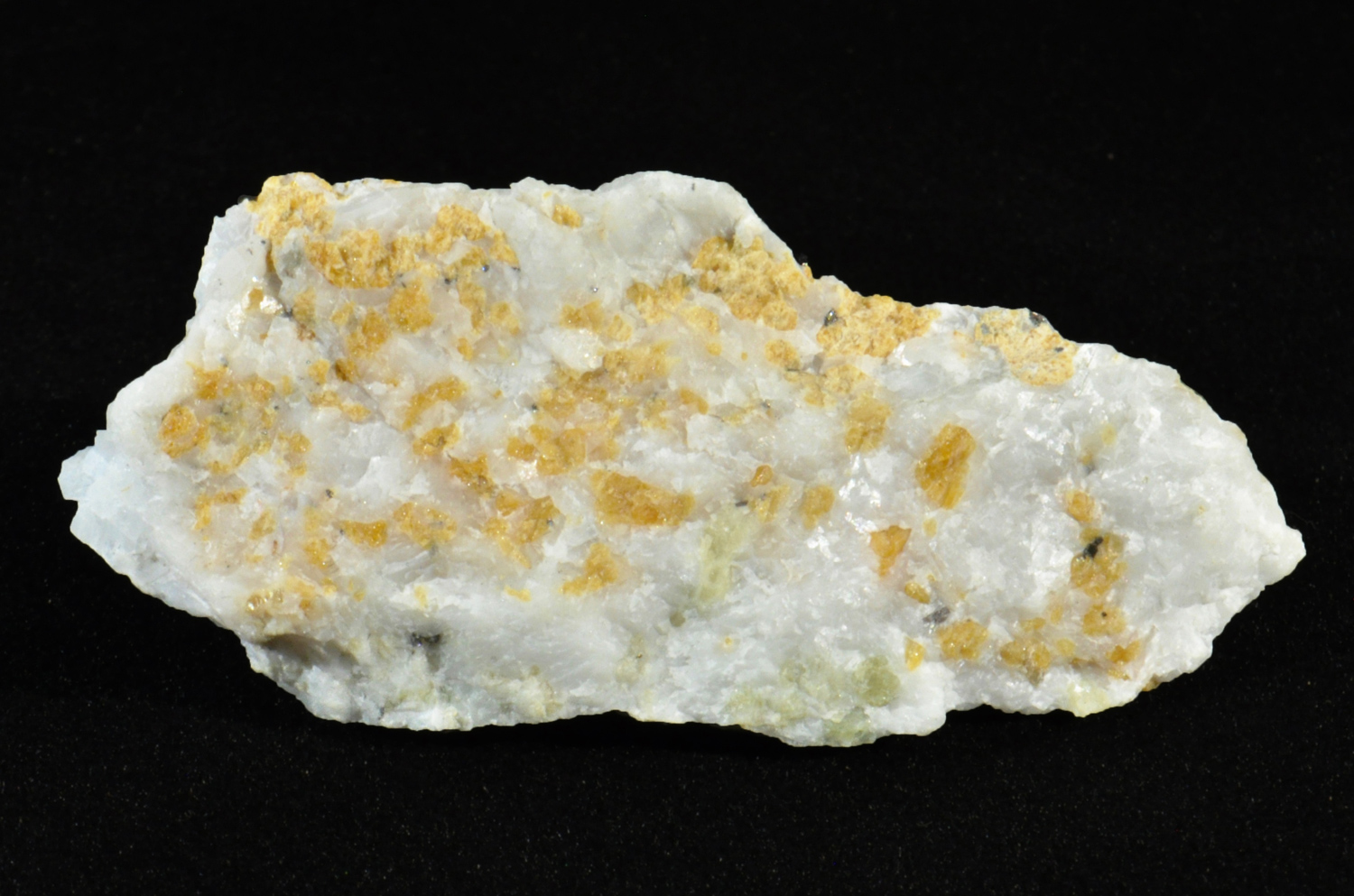 Norbergite Crystals in Marble