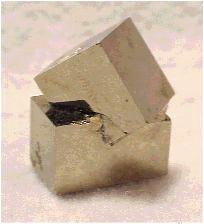 Twinned Pyrite Cubes
