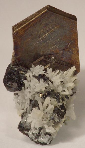 Bladed Pyrrhotite Crystal on Quartz
