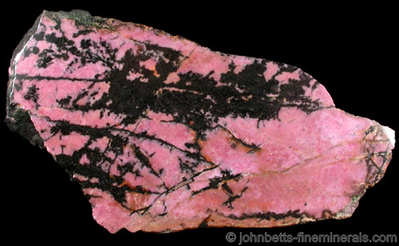 Rhodonite with Black Dendrites