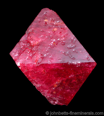 Ruby Spinel Octahedron