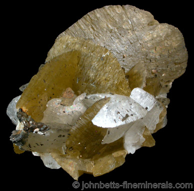 Flattened Siderite crystals