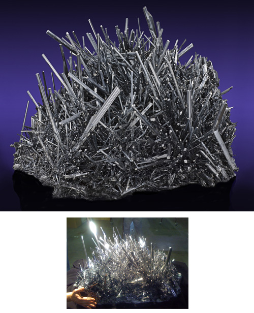 Gigantic Incredible Stibnite Crystal Mass