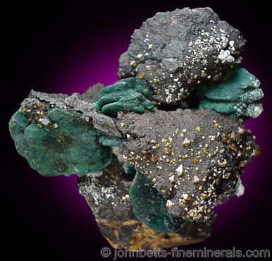 Stolzite with Chrysocolla and Malachite
