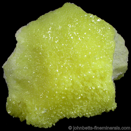 Sulfur Crystals on Matrix