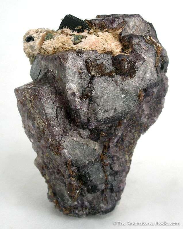 Xenotime Crystals on Fluorite