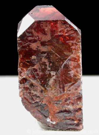 Gemmy Red Zircon Crystal