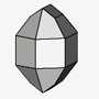 Hexagonal with pyramidal prisms