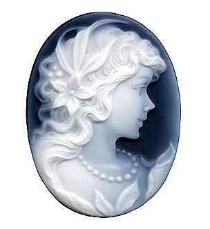 Black and White Agate Cameo