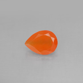 Reddish-Orange Carnelian Pear