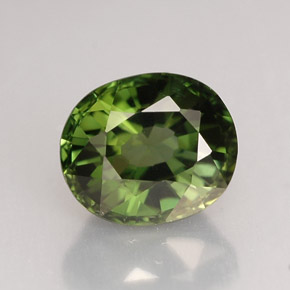 Oval Facet Green Tourmaline - Gemstone Image