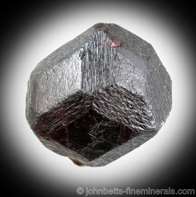 Dark Almandine Garnet Crystal from Emerald Creek, Latah County, Idaho