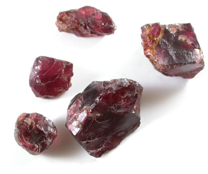 Almandine Garnet Crystal Fragments from Garnet Queen Mine, Emerald Creek District, Idaho