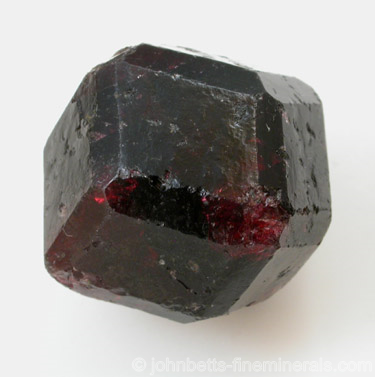 Single Almandine Garnet Crystal from Stikine River delta, Wrangell Island, Alaska