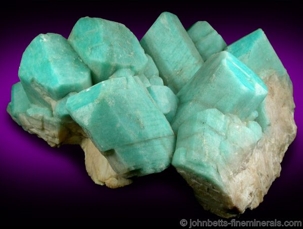 Amazonite Crystal Cluster - Colorado from Pike's Peak, El Paso County, Colorado