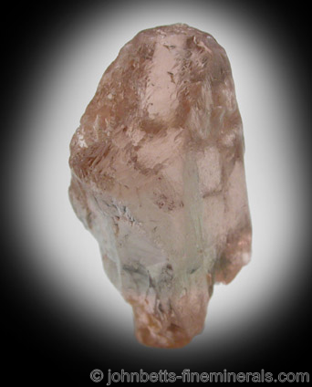 Pink-Brown Andalusite Crystal from Malacacheta, Minas Gerais, Brazil
