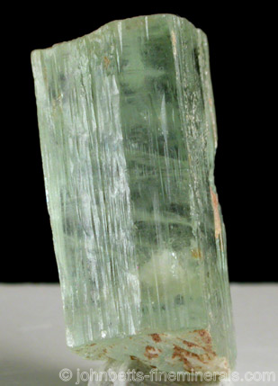 Greenish Aquamarine Crystal from Minas Gerais, Brazil