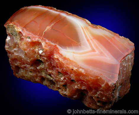 Banded Carnelian from Stirling Brook, Warren Township, Somerset County, New Jersey