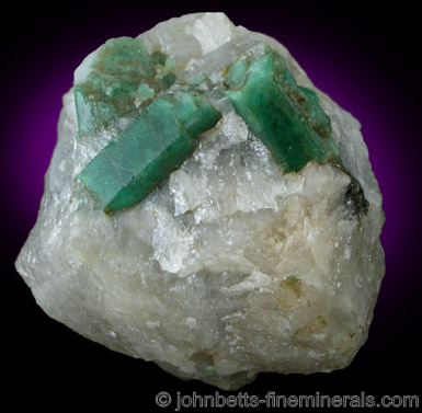 Brazilian Emerald in Matrix from Carnaiba District, Bahia, Brazil