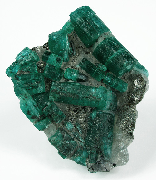 Emerald Crystals from Kagen from Kagem Emerald Mine, Kafubu, Ndola, Copperbelt Province, Zambia
