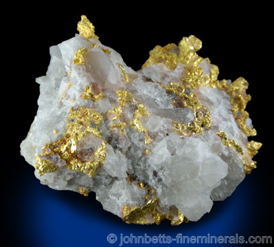 Gold on Quartz Matrix from Eagle's Nest Mine, Placer County, California