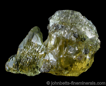 Strange Etched Heliodor Crystal from Minas Gerais, Brazil