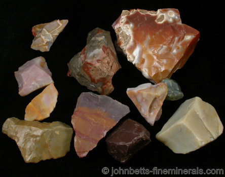 Group of Jasper Rough from Noumea, New Caledonia