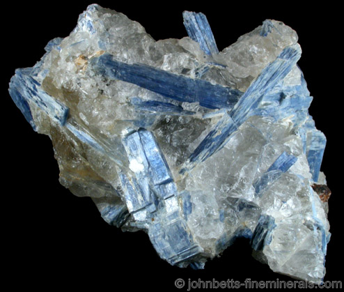 Kyanite Crystals in Quartz from Barra do Salinas, Minas Gerais, Brazil