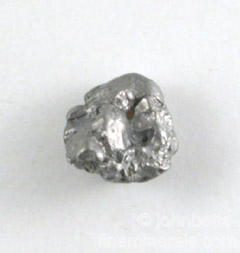 Crude Platinum Crystal from Fox Gulch, Goodnews Bay, Alaska