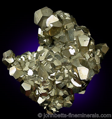 Pyrite Crystal Mass from Huanzala Mine, Huanuco Province, Peru